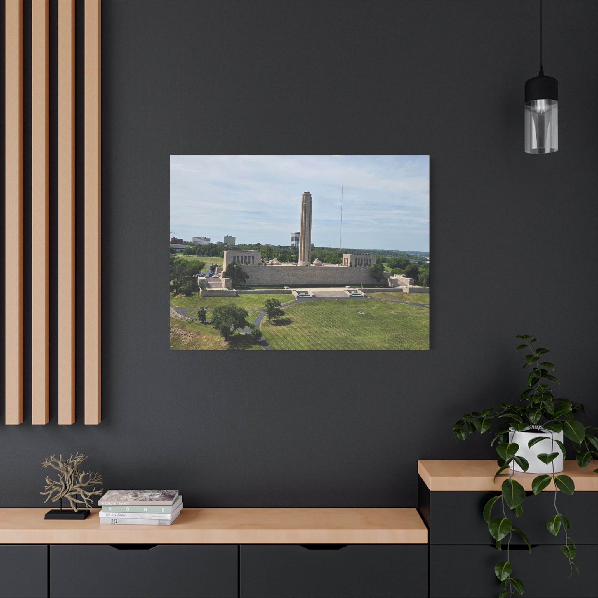 Liberty Memorial Aerial View Kansas City Canvas