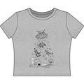 Alien cow abduction crop tee