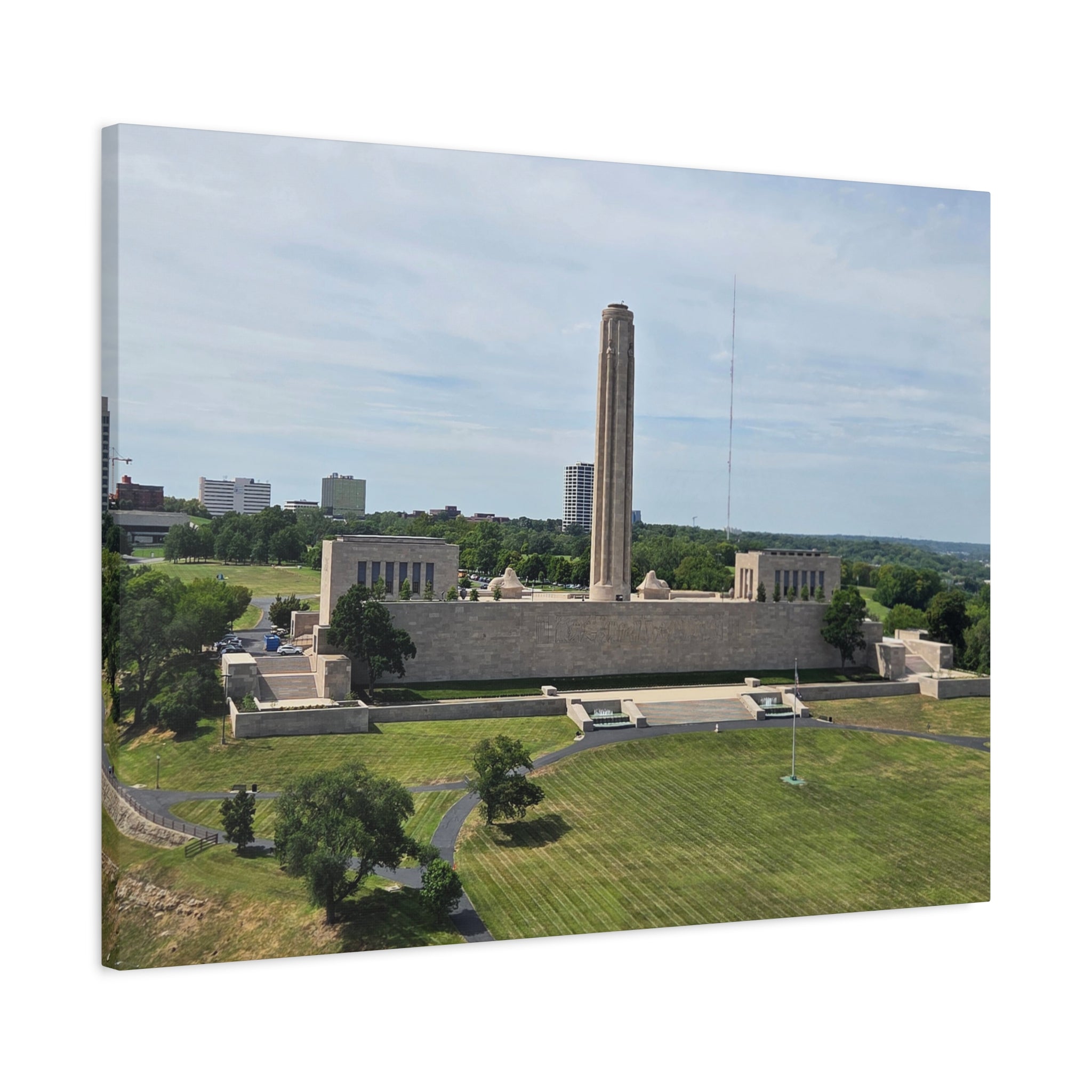 Liberty Memorial Aerial View Kansas City Canvas
