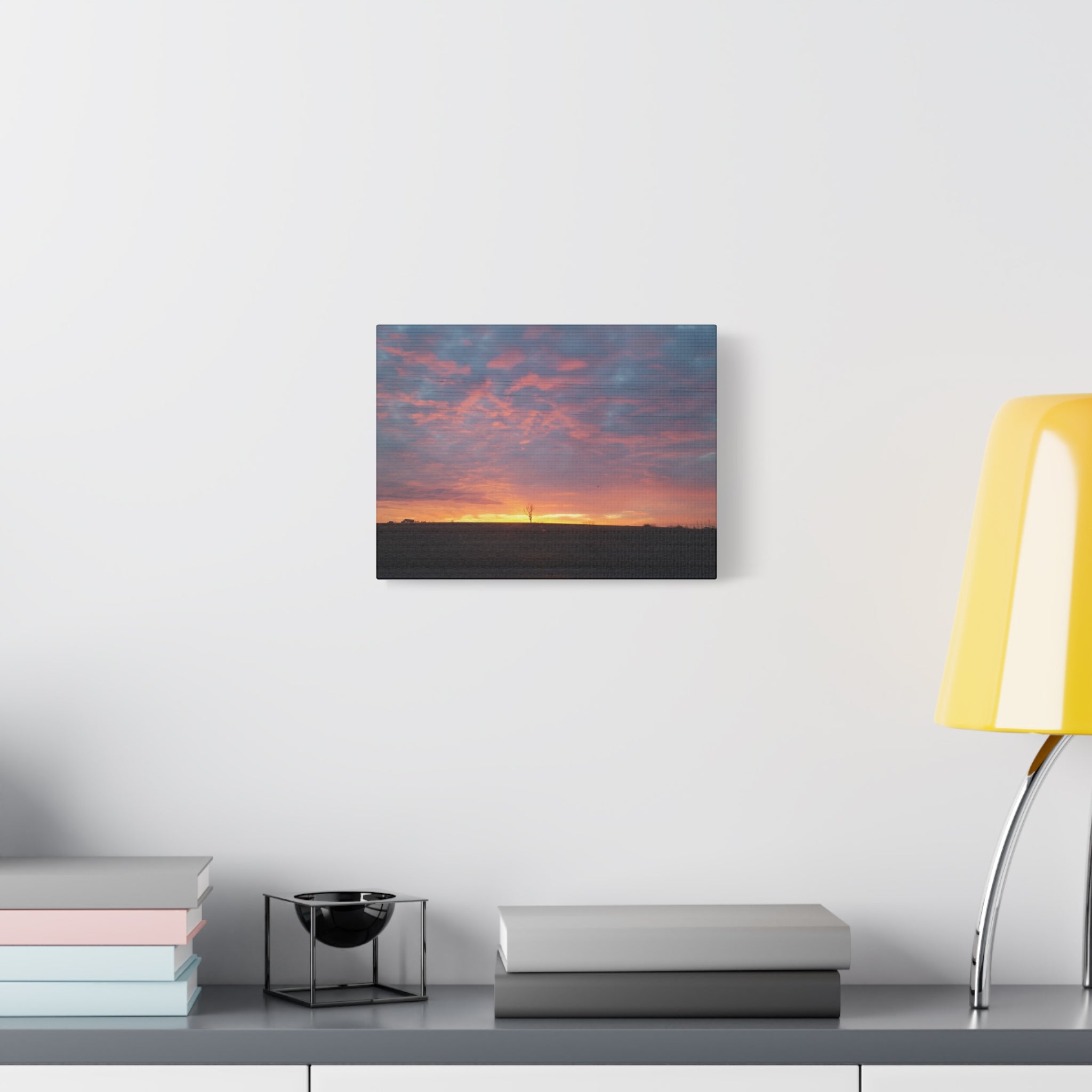 Pink and Orange Sunset Canvas