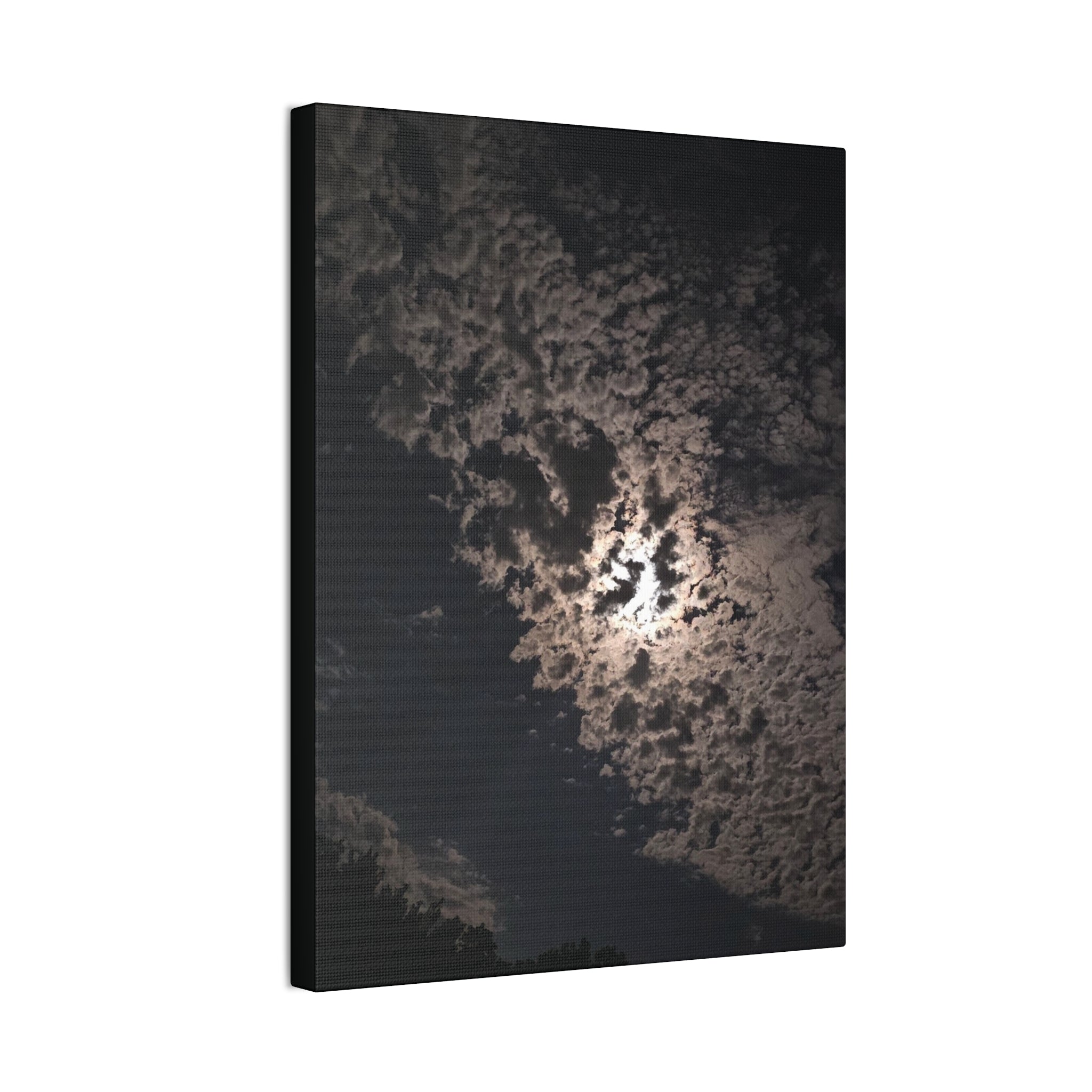 Moonlit Cloudscape Canvas