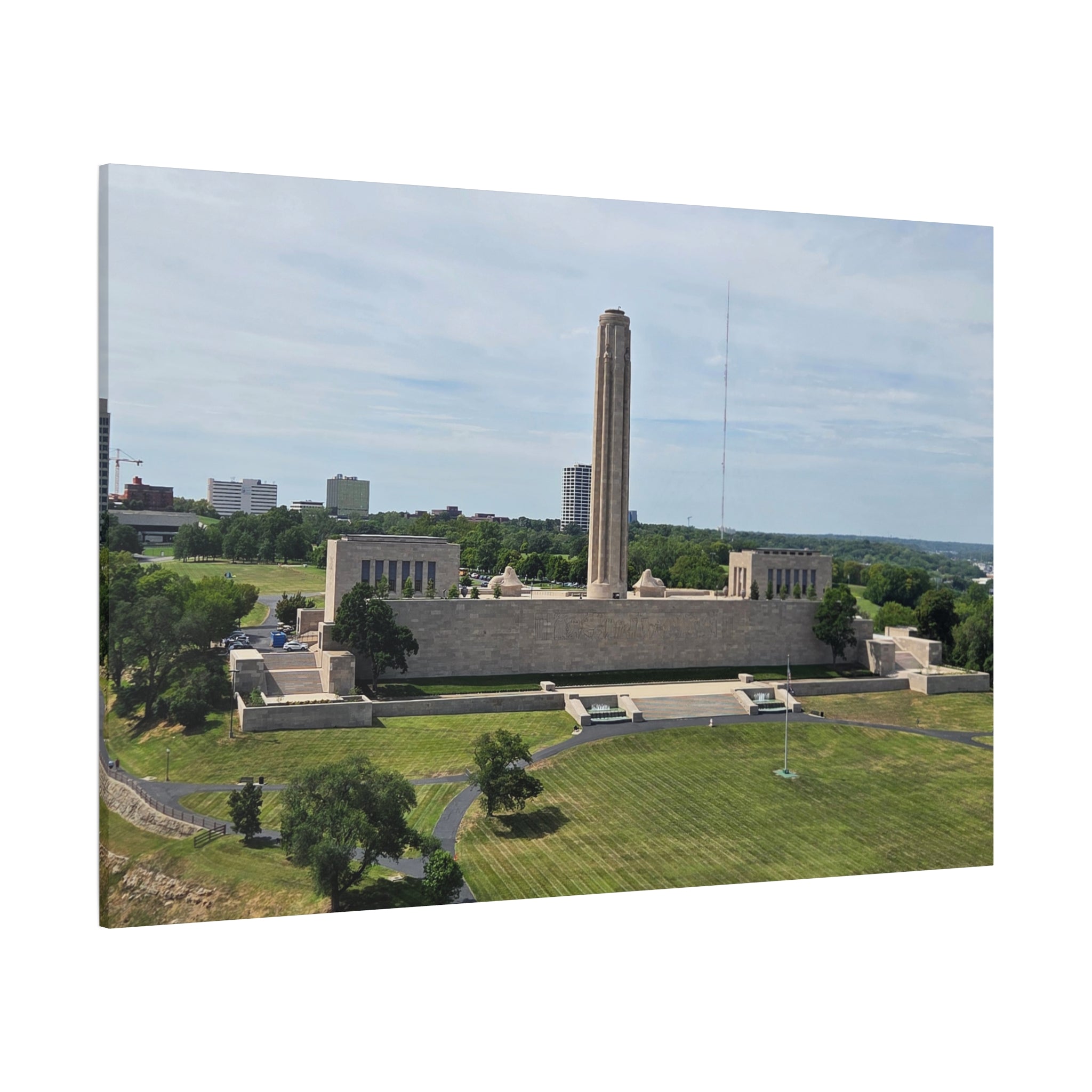 Liberty Memorial Aerial View Kansas City Canvas