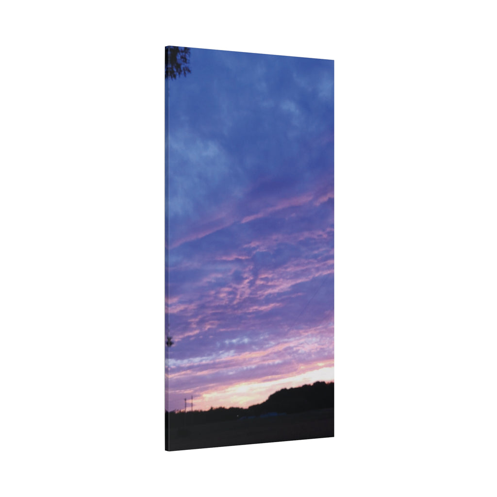 Purple Sunset Sky Canvas