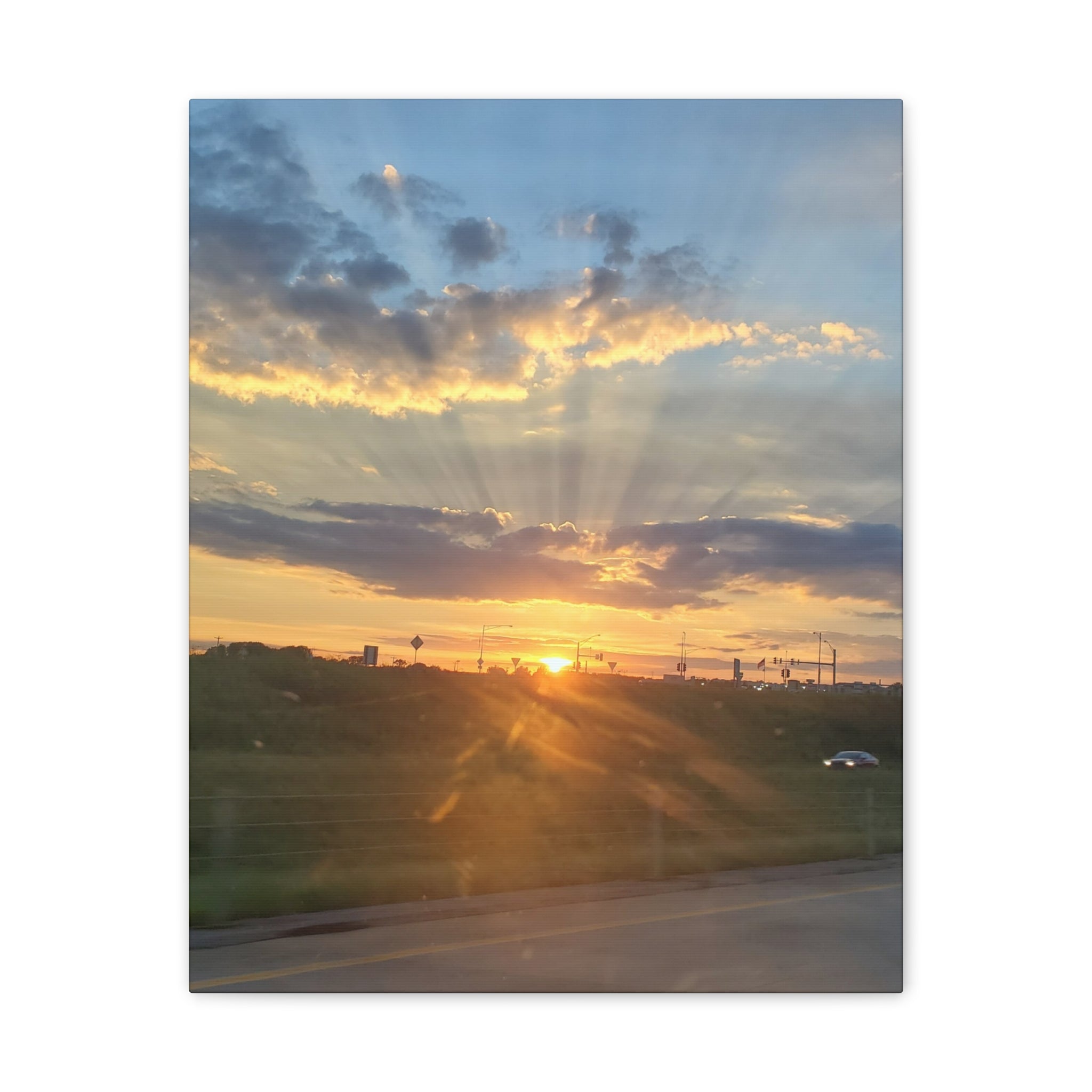 Sunrise Highway Photo Canvas