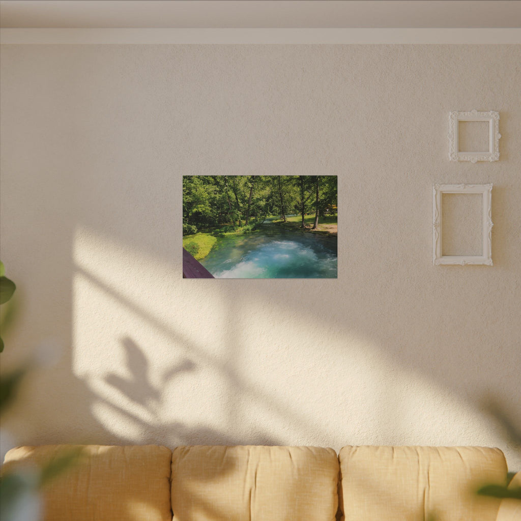 Spring River Landscape Matte Canvas
